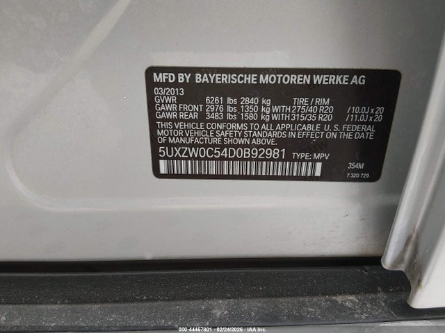2013 BMW X5 5UXZW0C54D0B92981 Photo 8