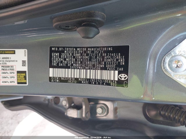 Toyota COROLLA LE 2021 5YFEPMAE2MP254596 Image 9