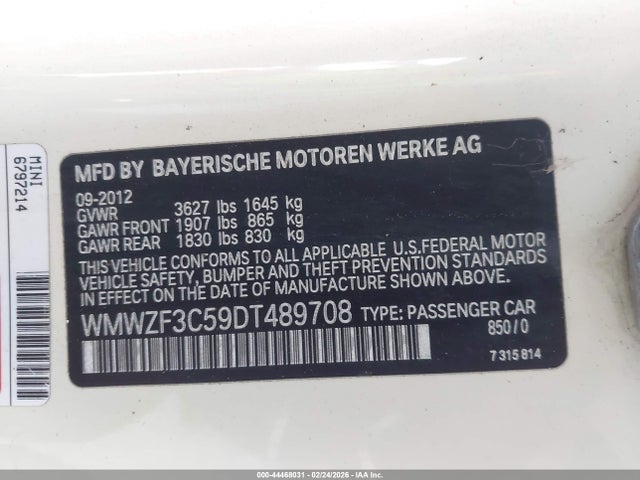 2013 MINI CLUBMAN WMWZF3C59DT489708 Photo 8