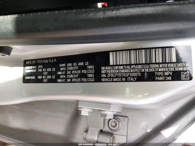 2016 FIAT 500X ZFBCFYBT8GP368870 Photo 8