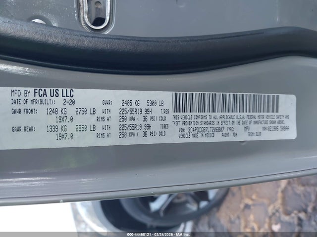 2020 DODGE JOURNEY 3C4PDCGB7LT206807 Photo 8