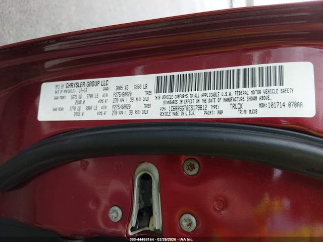 Aukcja sprzedaży 2014 Ram 1500 Big Horn, vin: 1C6RR6GT6ES179812, numer aukcji: 44468164