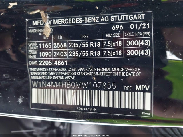 2021 MERCEDES-BENZ GLB 250 W1N4M4HB0MW107855 Photo 8