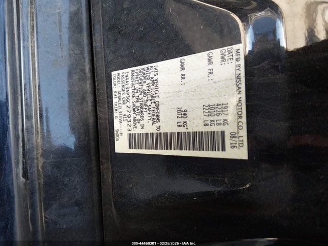 1N4AL3AP3GC279323 Nissan Altima 2.5 S