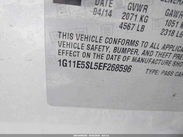 Chevrolet MALIBU 2LT 2014 1G11E5SL5EF268596 Image 9