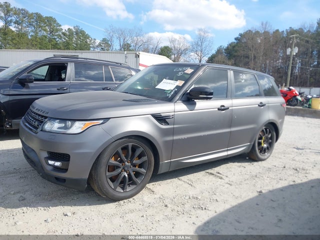 2015 Land Rover Range Rover Sport 3.0l V6 Supercharged Hse მანქანა იყიდება აუქციონზე, vin: SALWR2VF7FA626519, აუქციონის ნომერი: 44468519
