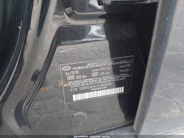 Продаж на аукціоні авто 2020 Hyundai Sonata Se, vin: 5NPEG4JA3LH056506, номер лоту: 44468546