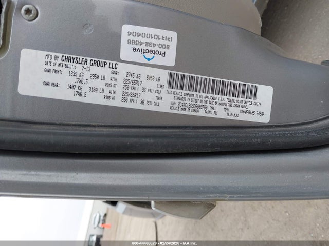 Продаж на аукціоні авто 2013 Chrysler Town & Country Touring, vin: 2C4RC1BG5DR809780, номер лоту: 44468628
