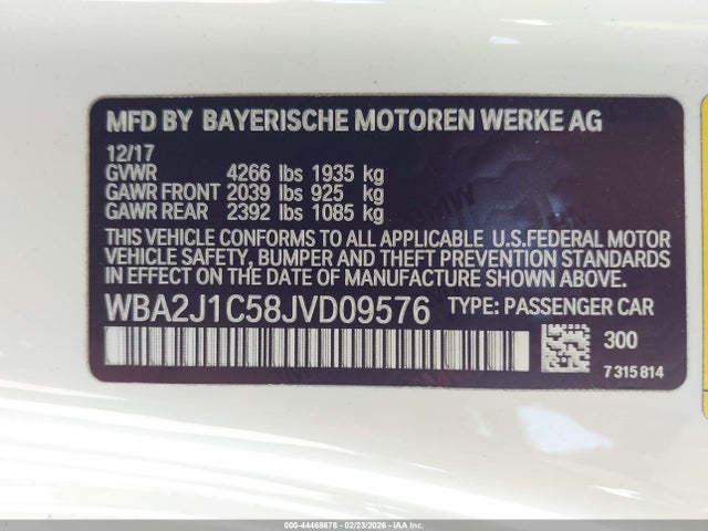 2018 BMW 230I WBA2J1C58JVD09576 Photo 8