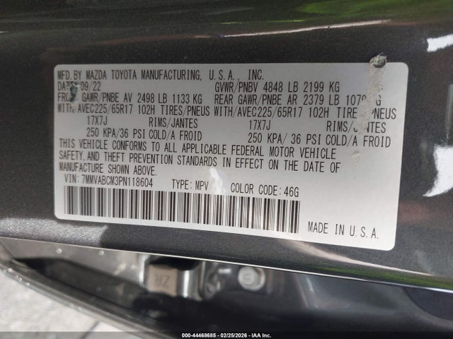 Продаж на аукціоні авто 2023 Mazda Cx-50 2.5 S Preferred Plus, vin: 7MMVABCM3PN118604, номер лоту: 44468685