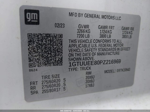 2023 GMC SIERRA 1500 1GTUUEE80PZ216969 Photo 8