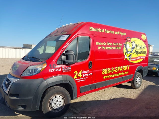 Продаж на аукціоні авто 2020 Ram Promaster 2500 High Roof 159 Wb, vin: 3C6TRVDG6LE116491, номер лоту: 44468776
