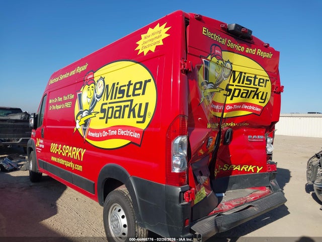Продаж на аукціоні авто 2020 Ram Promaster 2500 High Roof 159 Wb, vin: 3C6TRVDG6LE116491, номер лоту: 44468776
