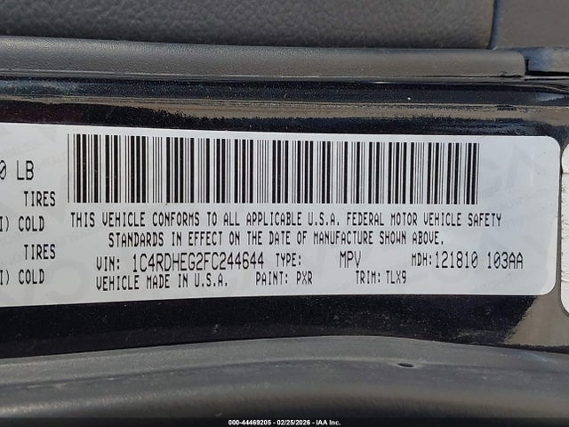 Dodge Durango Citadel 2015 1C4RDHEG2FC244644 Image 9