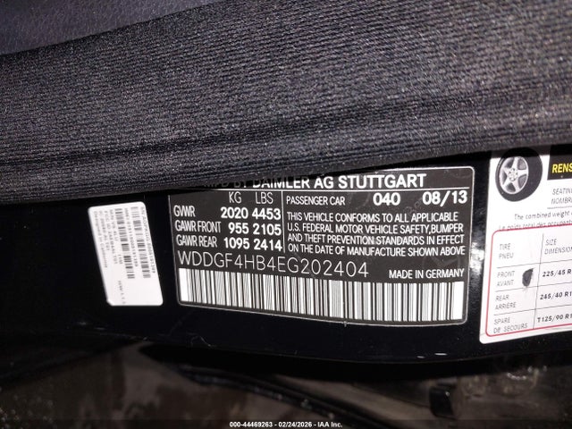WDDGF4HB4EG202404 Mercedes-Benz C 250 Sport