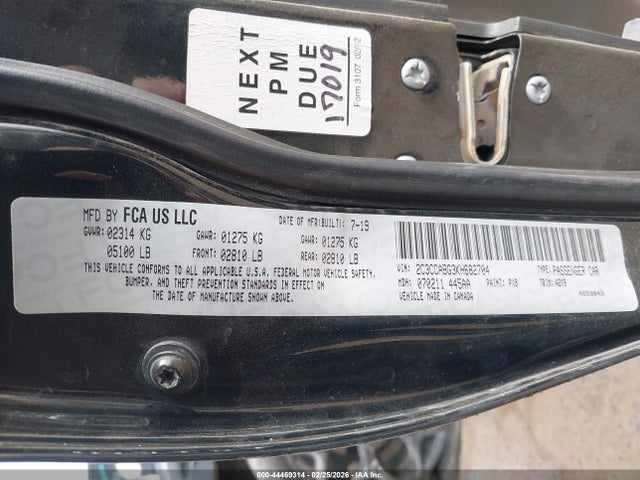 2019 CHRYSLER 300 2C3CCABG3KH682704 Photo 8