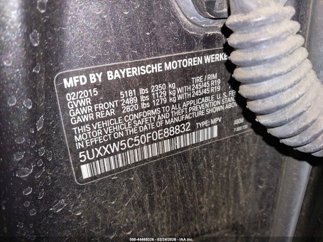 2015 BMW X4 5UXXW5C50F0E88832 Photo 8