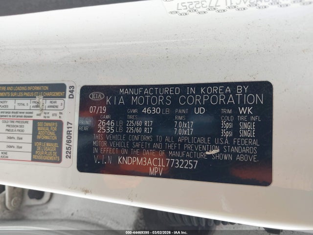KIA Sportage Lx 2020 KNDPM3AC1L7732257 Image 9