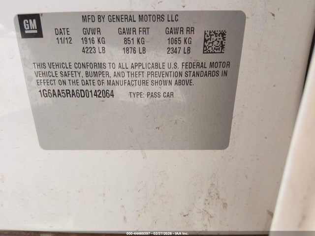 2013 CADILLAC ATS 1G6AA5RA6D0142064 Photo 8