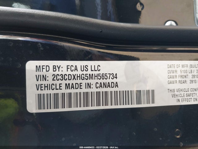 2021 DODGE CHARGER 2C3CDXHG5MH565734 Photo 8