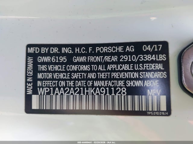 Porsche Cayenne Platinum Edition 2017 WP1AA2A21HKA91128 Image 9