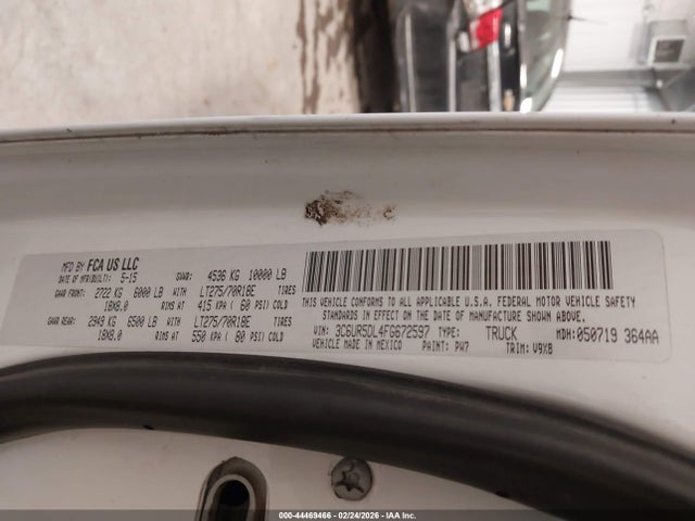 3C6UR5DL4FG672597 RAM 2500 Slt