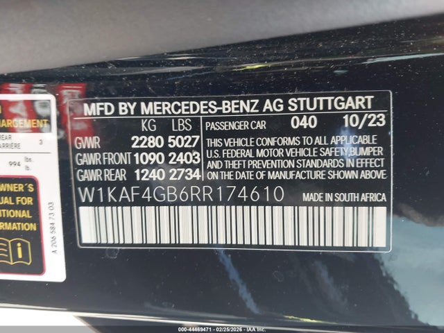 2024 MERCEDES-BENZ C 300 W1KAF4GB6RR174610 Photo 8