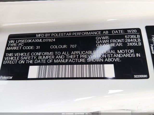 2021 POLESTAR 2 LPSED3KAXML017824 Photo 8