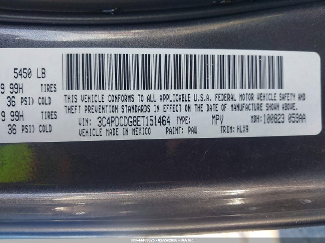 Dodge Journey Limited 2014 3C4PDCDG8ET151464 Image 9
