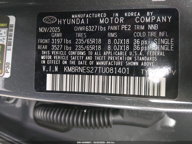 Hyundai Palisade Sel Premium 2026 KM8RNES27TU081401 Image 9