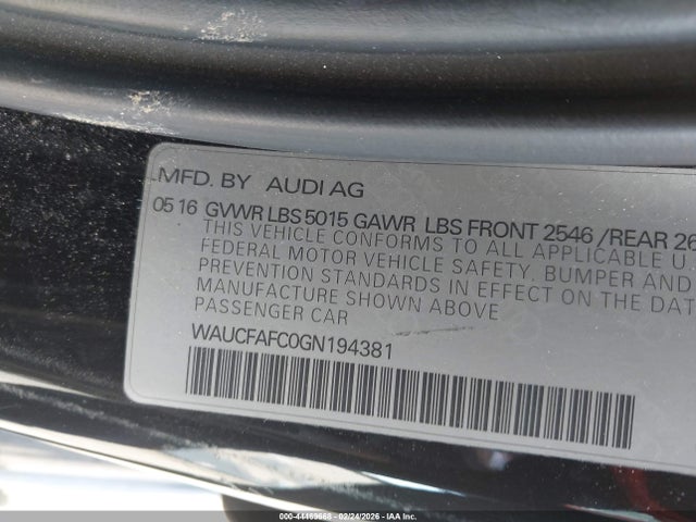 2016 AUDI A6 WAUCFAFC0GN194381 Photo 8