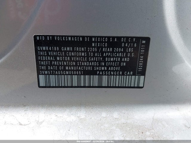 2016 VOLKSWAGEN GOLF GTI 3VW5T7AU5GM058651 Photo 8