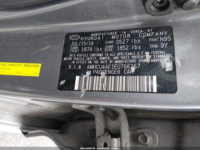 Hyundai ACCENT GLS 2014 KMHCU4AE1EU766267 Image 9