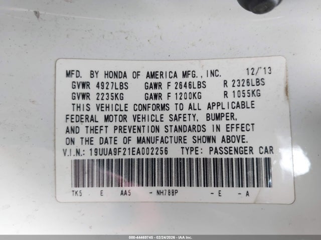 2014 ACURA TL 19UUA9F21EA002256 Photo 8