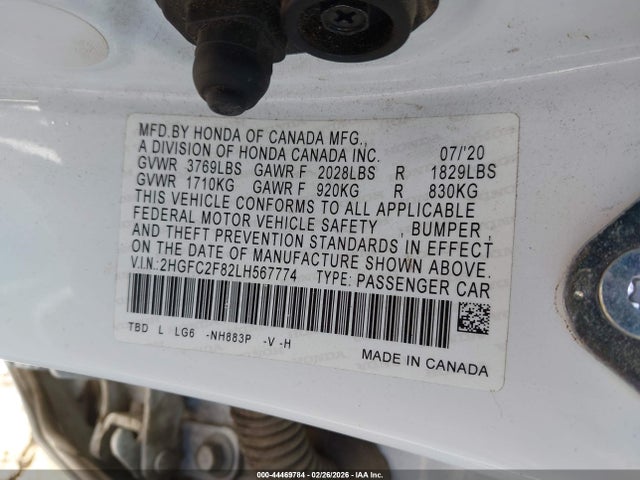 Honda Civic Sport 2020 2HGFC2F82LH567774 Image 9