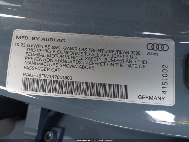 WAUEJBFW3R7001803 Audi E-tron Gt Prestige Quattro