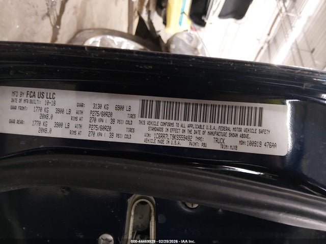 44469929 :رقم المزاد ، 1C6RR7LT9KS559492 vin ، 2019 Ram 1500 Classic Big Horn  4x4 5'7 Box مزاد بيع