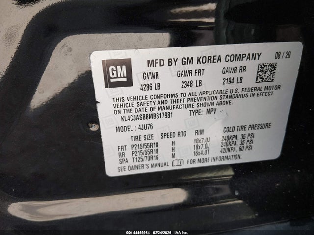 2021 BUICK ENCORE KL4CJASB8MB317981 Photo 8