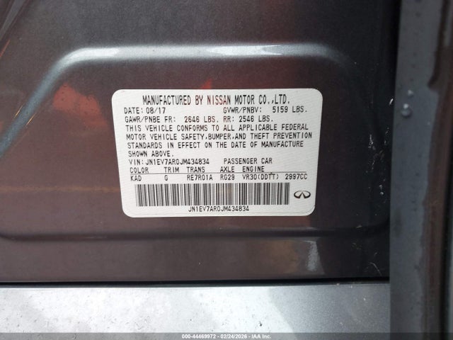 2018 INFINITI Q50 JN1EV7AR0JM434834 Photo 8