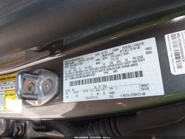 2025 FORD ESCAPE 1FMCU0GN1SUB51357 Photo 8