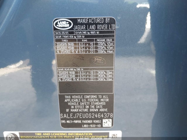 SALEJ7EU0S2464378 Land Rover Defender 110 P400 S