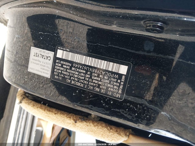 1999 PORSCHE BOXSTER WP0CA2988XU624646 Photo 8