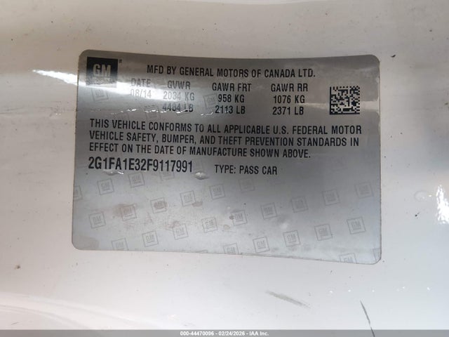 Chevrolet Camaro 1ls 2015 2G1FA1E32F9117991 Image 9