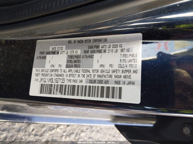 2020 MAZDA MAZDA6 JM1GL1VM3L1527133 Photo 8