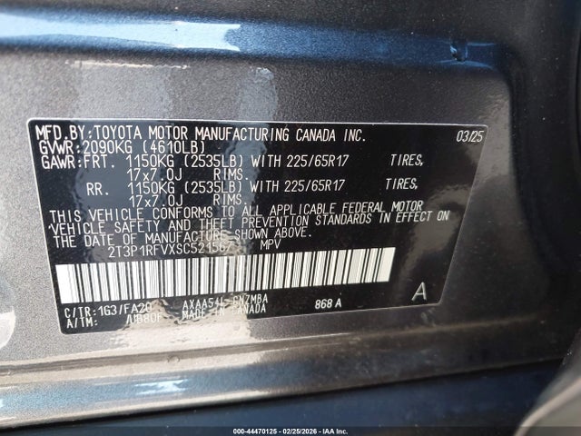Toyota Rav4 Xle 2025 2T3P1RFVXSC521567 Image 9