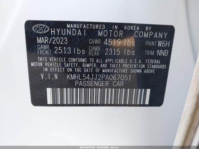 2023 HYUNDAI SONATA HYBRID KMHL54JJ2PA067051 Photo 8