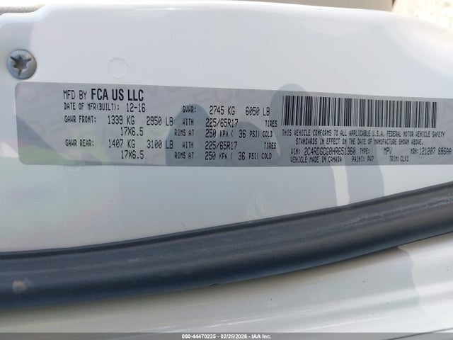 Dodge Grand Caravan Sxt 2017 2C4RDGCG8HR651360 Image 9