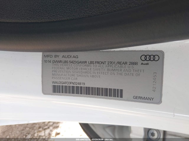 2015 AUDI A7 WAU2GAFC0FN024819 Photo 8