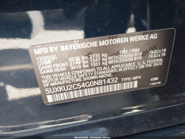 5UXKU2C54G0N81432 BMW X6 Xdrive35i
