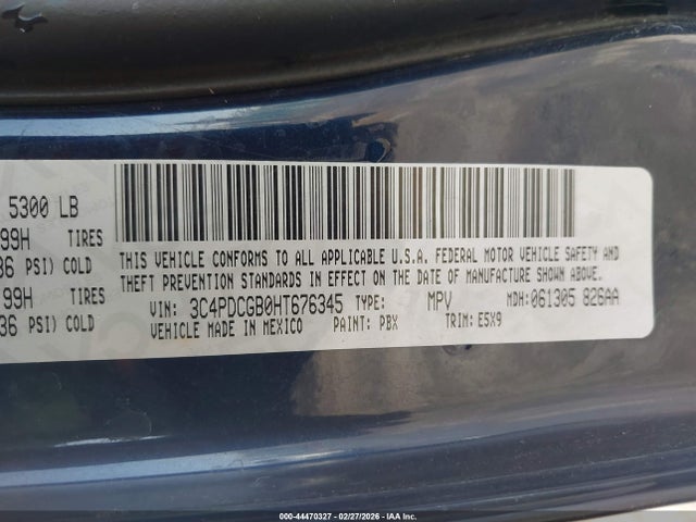 2017 DODGE JOURNEY 3C4PDCGB0HT676345 Photo 8